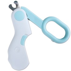 Woollyoly 寵物LED血線燈迷你剪刀型指甲剪, 天綠, 1個