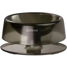 redminut Pastel Pet 半透明角度調節寵物防溢餐具, 黑色, 1個