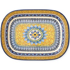 윌리엄스소노마 시칠리아 멜라민 플래터 1, 블루, 1개