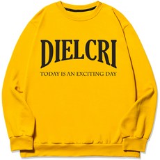 DIELCRI 男士大尺碼 Exciting Day 大標誌運動衫
