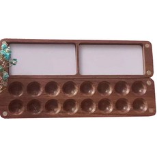 迷你木製調色板 4*16cm, 16格, 1個