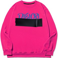 DL Cree 男式大碼黑色大膠帶運動衫