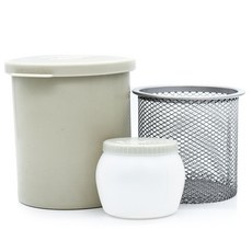 My Daily美術刷具清潔桶收納盒, 白色的