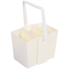 My Daily塑膠可拆卸3格美術水桶, 白色的