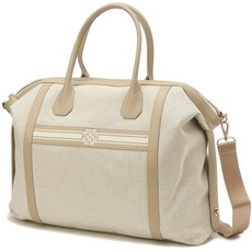 DAKS 高級皮革 Line Point Field 波士頓包, 象牙