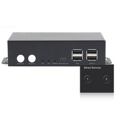 Next 4K 60Hz HDMI 2.0 雙顯示器 KVM 切換器 + 有線遙控器