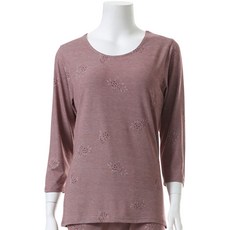 KerriLucy 女款莫代爾印花8分袖上衣