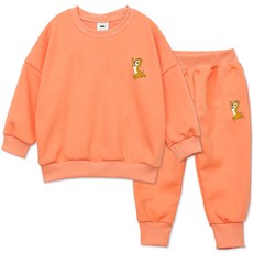 LITTLE RABBIT 童款奇奇與蒂蒂圖案長袖上衣+縮口長褲套裝