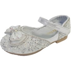 KIZTREE 女童蝴蝶結水鑽平底鞋 XZ-493