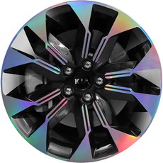 메이튼 카니발 KA4 튜닝 차량용 홀로그램 휠스티커, 1개