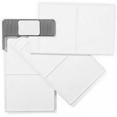 My Daily 3層可折疊水彩雙面調色盤 便攜式 銀色 大型