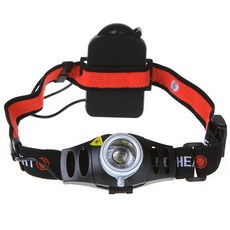 World25 頭燈燈 AA323, 黑色的, 1個