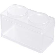 오손 레고 모양 미니 정리함, 투명, 1개