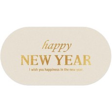 閃亮新年貼紙, 100個, 混合色