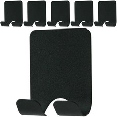 모나코올리브 모노 철제 전기코드 걸이, 블랙, 6개