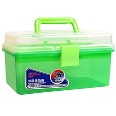 My Daily美術工具箱 2層畫具箱 多功能收納箱 綠色