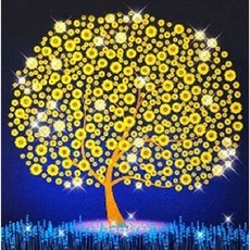 PIPO 金色花卉畫 DIY 40 x 50 cm P-2022, 混合色, 1個