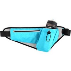 水瓶口袋跑步腰包, 藍色, 1個