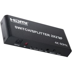 Coms HDMI 2.0 4K 60Hz 2：2 選擇矩陣同步畫面分配器, TB637
