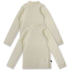 YEROOYENA 孩童中領長袖T恤 2入