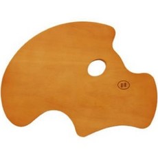 My Daily高級木質油畫水彩畫調色盤 圓形, 一格, 1個