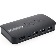 컴스 4포트 4K HDMI KVM 스위치 선택기 USB 3포트, TB587, 1개