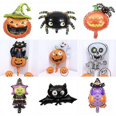 萬聖節迷你氣球 10 件套, 1套, 混合顏色