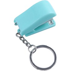 클리니스 키링 펜던트형 만화캐릭터 스테이플러, 민트단색, 1개