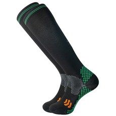 Aloharain女款登山徒步小腿保護運動襪, 07黑色