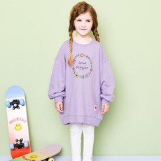 andiapple 女童香氛寬鬆長版T恤