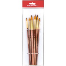 TRANSON 我的日常水彩圓刷 6 支裝, 1套, 1-6 號