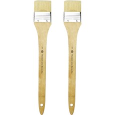 MY DAILY 美術用油畫排刷 淺木色, 2個, 4號