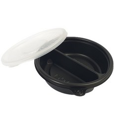 Saenghwaleulgeurida 第2輪正方形配菜黑色身體 +蓋子套件JB-058, 100套