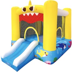 碰碰狐 鯊魚寶寶 充氣彈跳床, 1個, 混合顏色