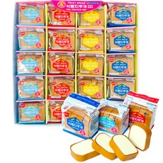 創意吐司麵包造型橡皮擦 80個入, 1盒, 黃色+藍色+紅色+天空(包裝袋)