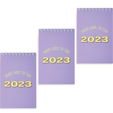 Table talk 2023每日習慣迷你一起日曆3套組, 1套, 紫色, 紫色, 紫色