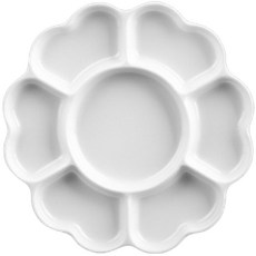 油畫調色板 20.5*20.5cm 款式2 P26, 7個空格, 1個