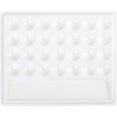 油畫調色板 20.7*15cm 款式1 P27, 28格, 1個