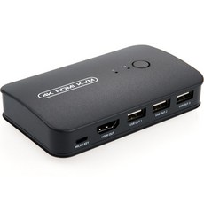 Coms 2 端口 4K HDMI USB 3 端口 2:1 KVM 切換器選擇器, TB586