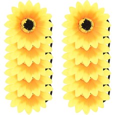 LivingDA 向日葵髮束, 10個, 混合顏色