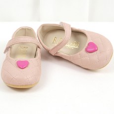 BEBEMARU 女童迷你愛心壓紋鞋 9878