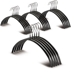 마켓플랜 PVC 논슬립 리쉬 옷걸이, 20개, 블랙