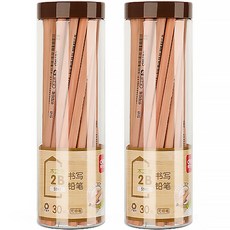 deLi 六角鉛筆繪圖 30p, 2個, 2B