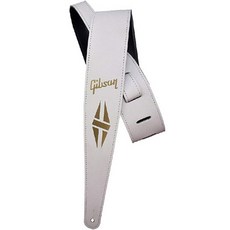 Gibson BRANDS 各種長度皮革吉他背帶 17 ASSD WHT 白色, 1個