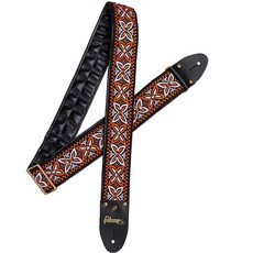 Gibson BRANDS 各種長度皮革吉他背帶 21 ASVS ORL 編織, 1個