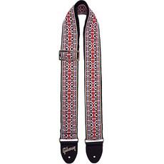 Gibson BRANDS 各種長度皮革吉他背帶 26 Asret 紅色, 1個