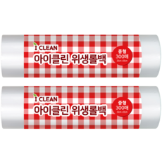 Eye Clean衛生捲筒袋 中型 25*35cm 300入, 300枚, 2捲