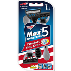 드위트리 NEW MAX 5단 일회용 면도기, 3개입, 1개