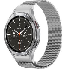 아이엠판다 밀레니즈루프 메탈 스트랩 40/44/45mm 호환가능, 실버