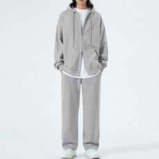 Naven 男女通用 SET 連帽拉鍊外套 + 半寬版長褲 NAZ26W